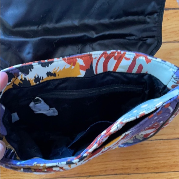 Vera Bradley Lim Saddle Bag- “Painted Feathers” - Picture 2 of 2